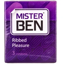 Презервативи Mister Ben Ribbed Pleasure, 3 шт: Тип Для максимальной защиты
