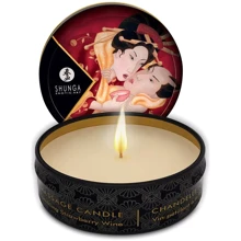 Массажная свеча Shunga MINI MASSAGE CANDLE - Sparkling Strawberry Wine (30 мл): Тип Свеча