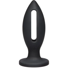 Силиконовая анальная пробка Doc Johnson Kink Lube Luge Premium Silicone Plug 4", 9х3,81 см, черный: Для кого Унисекс
