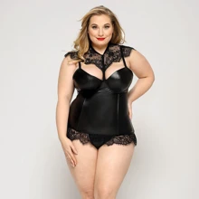 Сексуальний набір JSY Р91137 (corset, thong) Plus Size: Для кого Для женщин