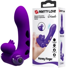Насадка-вибратор LYBAILE Pretty Love Orlando Honey Finger Vibrator Purple: Для кого Для пары