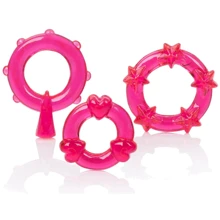 Набор эрекционных колец California Exotic Novelties - Red Magic C-Rings, 3 шт: Производитель California Exotic Novelties