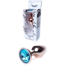 Анальная пробка с кристаллом BOSS of TOYS Boss Series - Jewellery Red Gold PLUG Light Blue S, BS6400113: Для кого Унисекс
