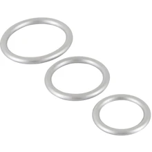 Набор эрекционных колец Metallic Silicone Cock Ring Set: Производитель Orion