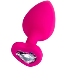 Анальная пробка с кристаллом ToDo Anal Plug Diamond Heart, L: Для кого Унисекс