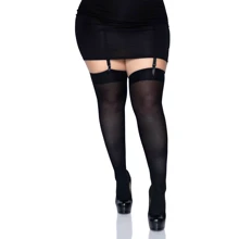 Нейлоновые чулки Leg Avenue + PLUS SI Black: Для кого Для женщин