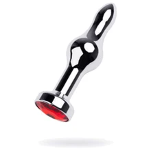 Анальная пробка с кристаллом Metal By Toyfa Silver anal plug: Для кого Унисекс