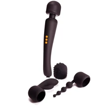 Вибромассажер с насадками Pornhub Supercharge Wand Set: Для кого Унисекс