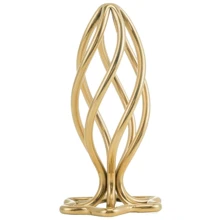 Анальная пробка LOCKINK Sevanda Hollow Spiral Golden Metal Anal Plug - L size: Для кого Унисекс