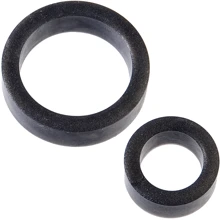 Набор эрекционных колец Doc Johnson Platinum Premium Silicone - The C-Rings - Charcoal: Производитель Doc Johnson