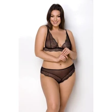 Комплект білизни Passion Amberly Set 4XL/5XL black: Для кого Для женщин