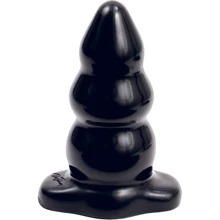 Анальна пробка Tripple Ripple Butt Plug Large, 11.6x6 см, чорний: Для кого унісекс