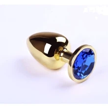 Анальна пробка, Gold Sapphire, L: Для кого унісекс