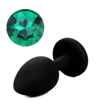 Силиконовая анальная пробка с кристаллом Silicon Black 06 ( размер S ), SKN-SIL-BLACK 06: Для кого Унисекс