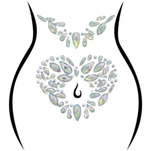 Наклейки с украшением Leg Avenue Novalie body jewels sticker: Для кого Унисекс