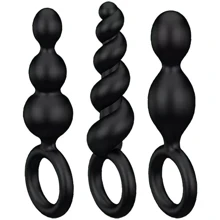 Набор анальных пробок Satisfyer Booty Call, 3 шт (черный): Для кого Унисекс