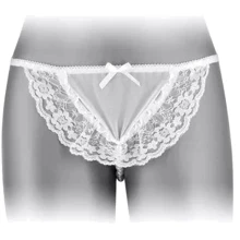 Трусики-стринги с жемчужной ниткой Fashion Secret KATIA White: Для кого Для женщин