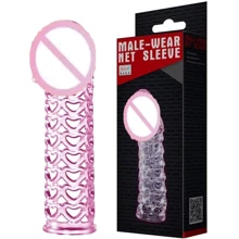 Удлиняющая насадка-презерватив Male-wear net sleeve, BI-026200: Для кого Для мужчин