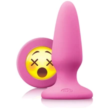 NS Novelties Mojis Plug #WTF Medium средняя анальная пробка с эмоджи, 8x3.7 см, розовый: Для кого Унисекс