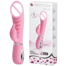 Ребристый вибратор Pretty Love - Prescott, BI-014635-1: Для кого Для женщин