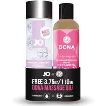 Подарунковий набір System JO Limited Edition Promo Pack - Jo Agape (120мл) + DONA Flirty Massage (110): Для кого унісекс