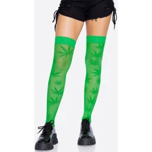 Чулки Leg Avenue 420 Net thigh highs Green: Для кого Для женщин