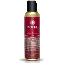 Массажное масло DONA Kissable Massage Oil Strawberry Souffle (110 мл): Тип Масло