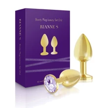 Набор металлических анальных пробок с кристаллом RIANNE S - Booty Plug Luxury Set: Для кого Унисекс