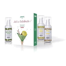 Розпродаж! Набір розігрівають масажних масел EXSENS Lets Celebrate (3х30 мл) (термін придатні. 07.2020): Тип набір