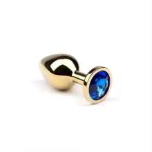 Анальная пробка CRYSTAL Gold Sapphire, M: Для кого Унисекс
