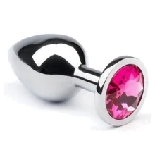 Анальна пробка, Silver Pink-Rhodolite, L: Для кого унісекс
