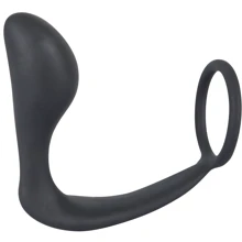 Кільце ерекційне Black Velvets Ring & Plug: Виробник Orion