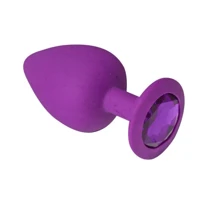 Силиконовая анальная пробка с кристаллом Purple Silicone Amethyst (размер M): Для кого Унисекс