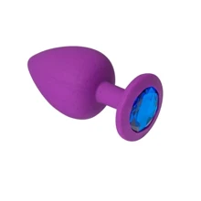 Силиконовая анальная пробка с кристаллом Purple Silicone Sapphire (размер M): Для кого Унисекс