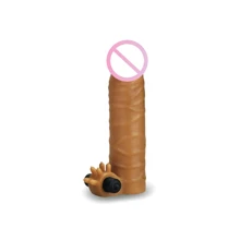 Насадка с вибрацией LoveToy Add 1.5" Vibrating Silicone Extender, Brown: Для кого Для мужчин