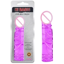 Фаллоимитатор CHISA HI-BASIC VIVID JELLY DILDO, Purple: Назначение Вагинальные