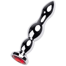 Анальная пробка с кристаллом Toyfa Metal Silver anal plug red gem: Для кого Унисекс