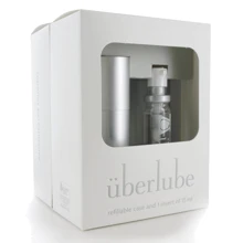 Преміум лубрикант 3-в-1 на силіконовій основі Uberlube Good-to-Go Silver (15 мл) + кейс: Для кого унісекс