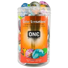 Набор презервативов ONE Color Sensations 100 шт, мегапак тюб: Тип Для максимальной защиты