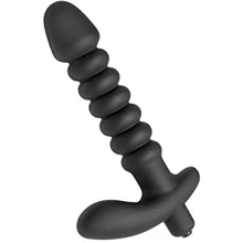 Prostatic Play Quest Ribbed Silicone Prostate Vibe - анальний вібратор, 14x3.6 см: Для кого Для чоловіків
