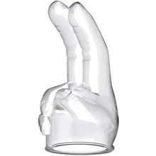 Насадка на вибромассажер - Power Head Double Finger Wang Massager Head Transparent: Для кого Для мужчин