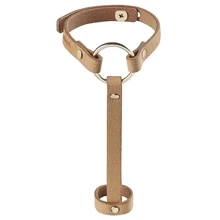 Браслети на зап'ясті та палець Bijoux Indiscrets Maze Hand Bracelet Harness Brown екокожа 2 шт: Для кого Для женщин
