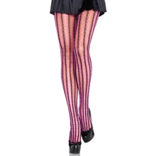 Колготки в сеточку Leg Avenue Thorn Net OS, (чёрные с розовым): Для кого Для женщин