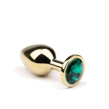 Анальная пробка CRYSTAL Gold Emerald, L: Для кого Унисекс