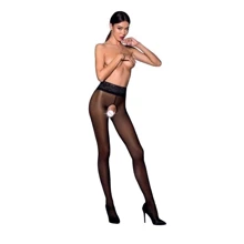 Эротические колготки TIOPEN 008 nero 1/2 (30 den) - Passion, с вырезом: Для кого Для женщин