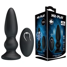Анальный стимулятор с вибрацией и пультом ДУ - MR PLAY Super Power, BI-040086W-MR: Для кого Унисекс