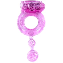 Эрекционное вибро кольцо BOSS Vibrating Cock Ring with balls Pink, BS6700043: Производитель BOSS of TOYS