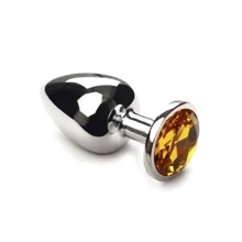 Анальная пробка CRYSTAL Silver Citrine, L: Для кого Унисекс