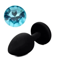 Силиконовая анальная пробка с кристаллом Silicon Black 12 ( размер S ), SKN-SIL-BLACK 12: Для кого Унисекс