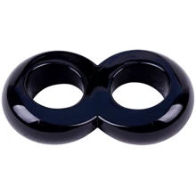 Эрекционное кольцо Chisa GK Power Duo Cock 8 Ball Ring Black: Производитель CHISA